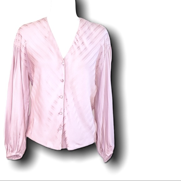 NWT Joie Cadmar Fleur D Lis Silky V Button Blouse - Picture 4 of 13